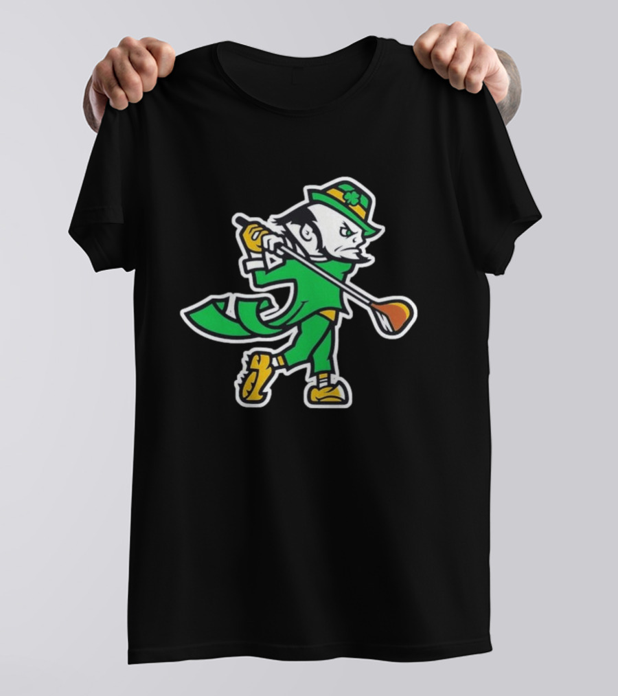 Notre Dame Fighting Irish Golf Leprechaun 2026 T-Shirt