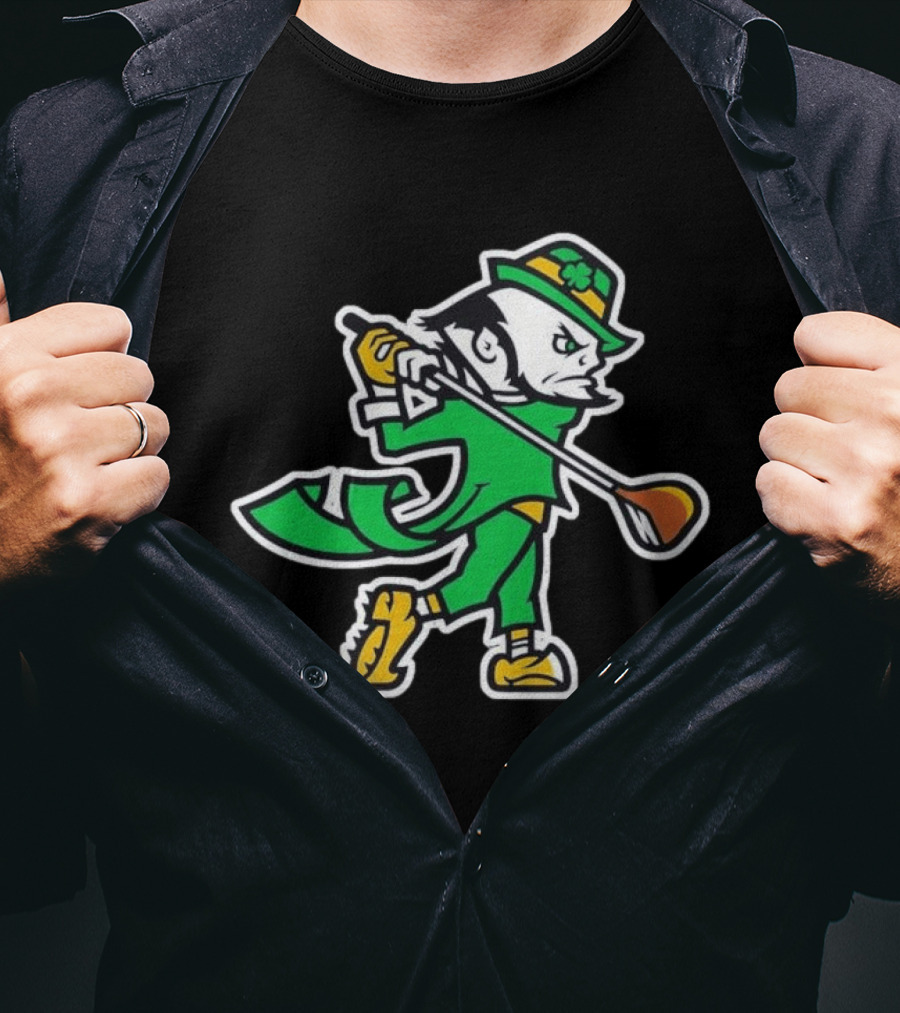 Notre Dame Fighting Irish Golf Leprechaun 2026 T-Shirt