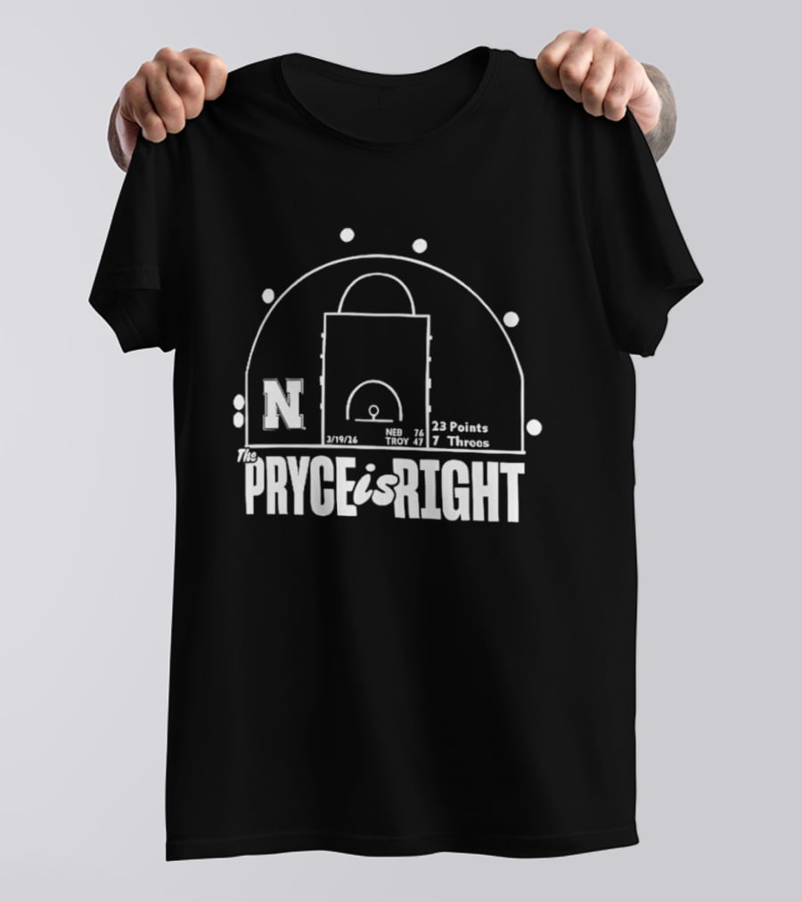 The Pryce Is Right N Basketball Court Stats 23 Points 7 Threes T-Shirt