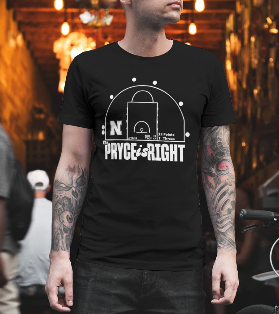 The Pryce Is Right N Basketball Court Stats 23 Points 7 Threes T-Shirt