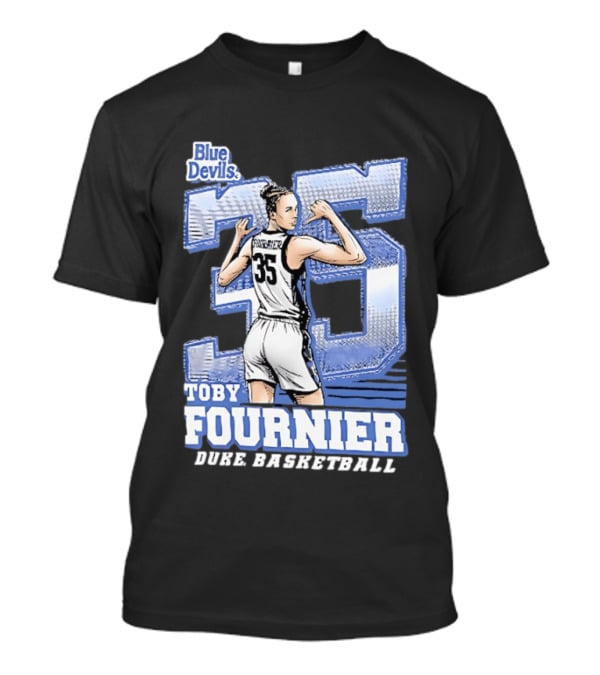 Toby Fournier Duke Blue Devils 35 Basketball Player T-Shirt
