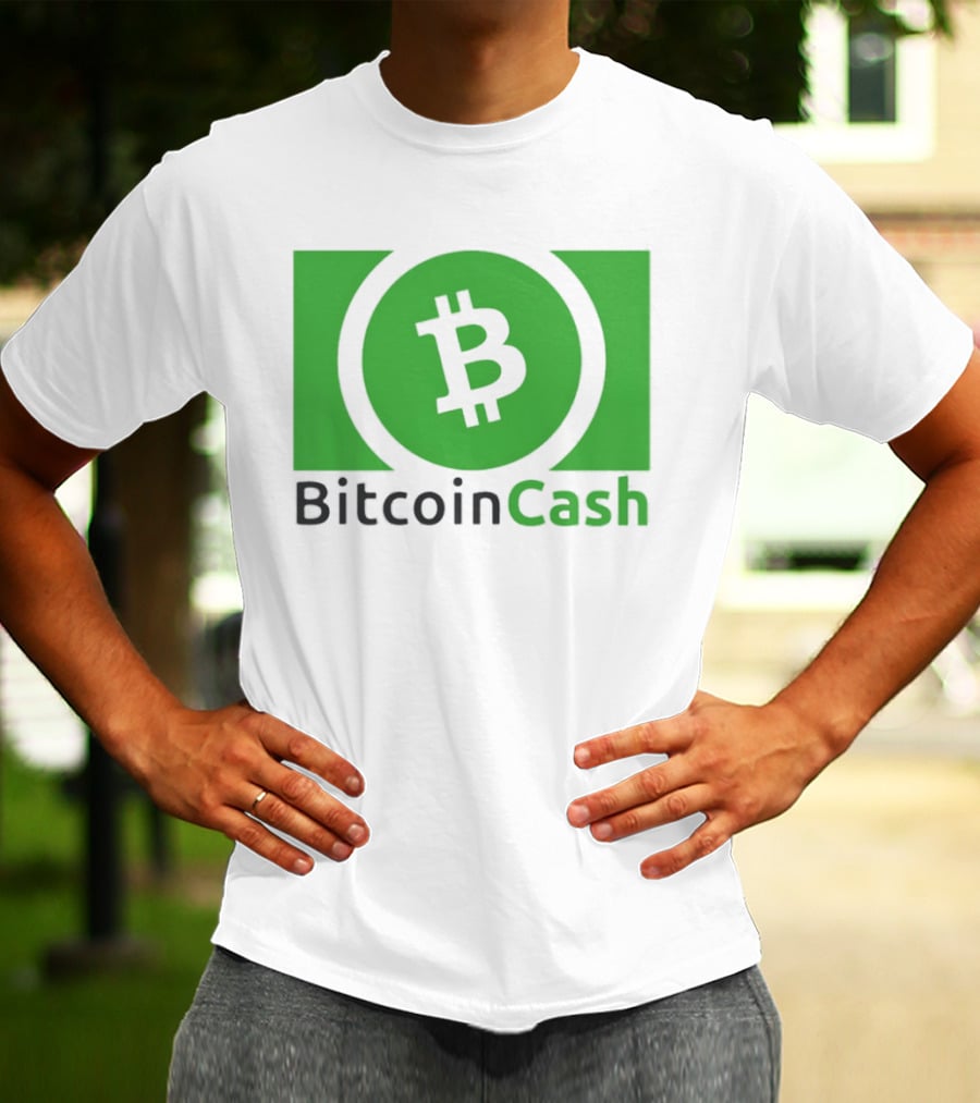 Bitcoin Cash Cryptocurrency Symbol Green Circle T-Shirt