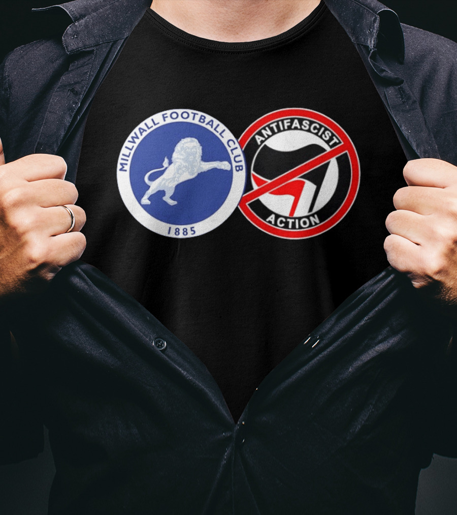 Millwall Football Club 1885 Anti Antifascist Action T-Shirt