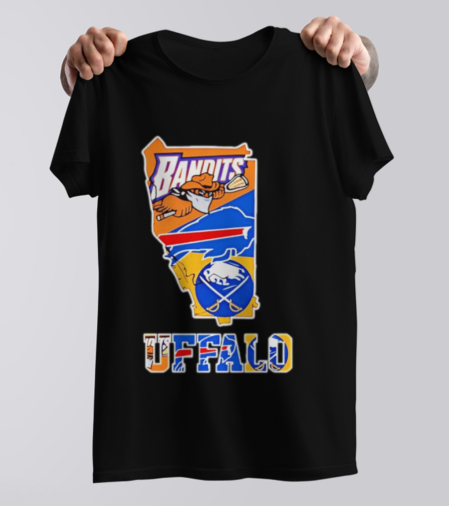Buffalo Bandits Bills Sabres Sports Teams State T-Shirt