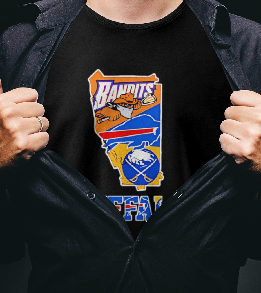 Buffalo Bandits Bills Sabres Sports Teams State T-Shirt