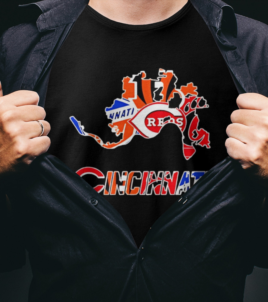 Cincinnati Reds Bengals Bearcats Cyclones Sports Teams T-Shirt