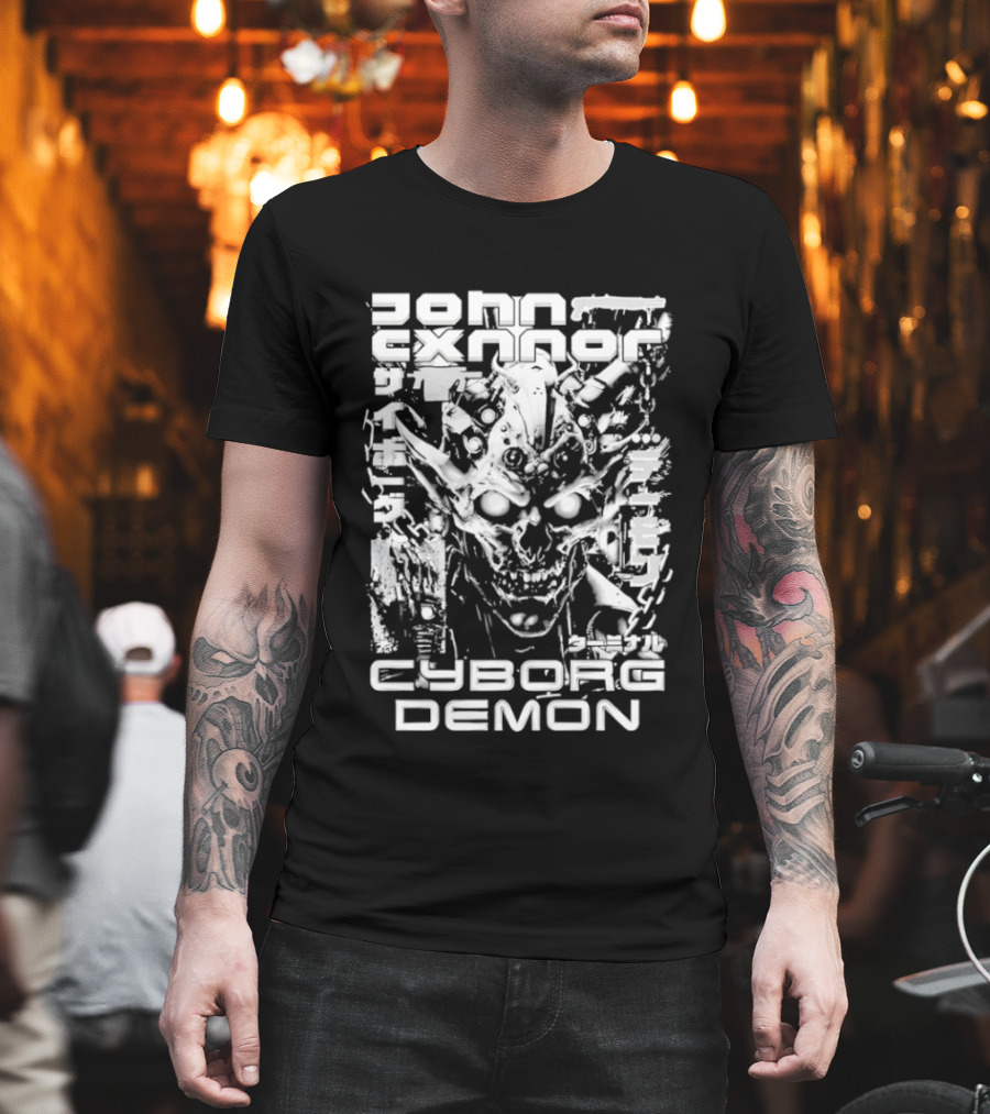 John Cxnnor Gravitated Cyborg Demon T-Shirt