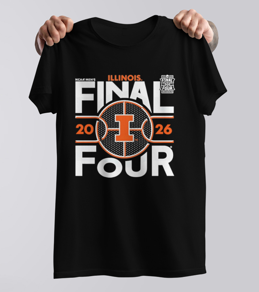 Illinois Fighting Illini NCAA Basketball 2026 Final Four Championship T-Shirt
