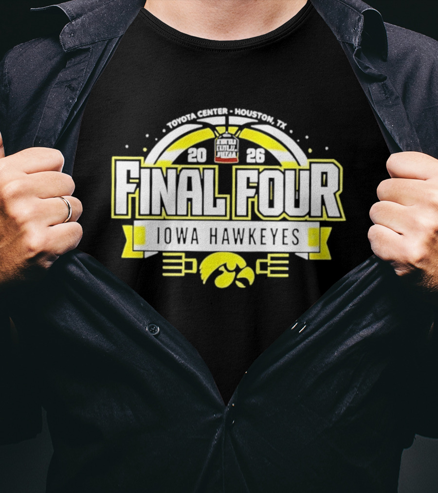 Iowa Hawkeyes NCAA Basketball Final Four 2026 March Madness Arch Madness T-Shirt