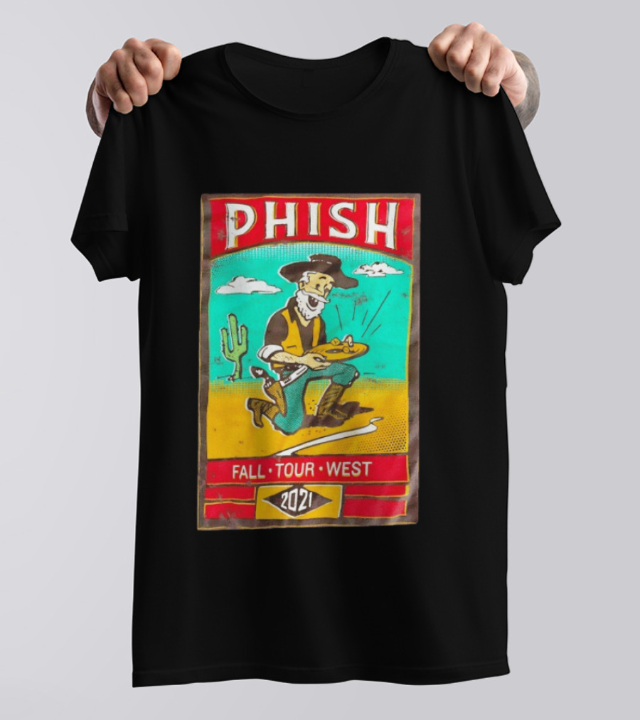 Phish Fall Tour West 2021 Prospector Desert Scene T-Shirt