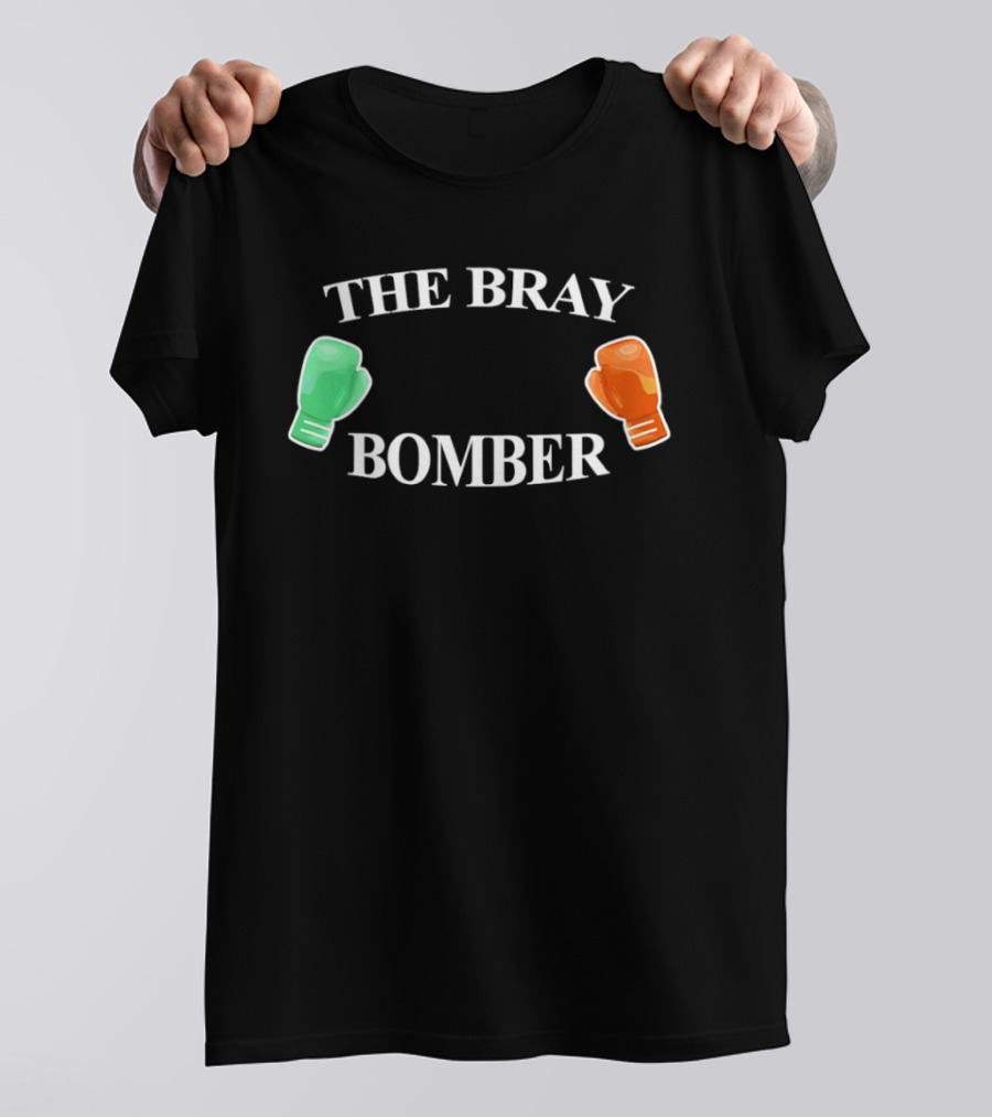 The Bray Bomber Boxing Gloves Green Orange T-Shirt