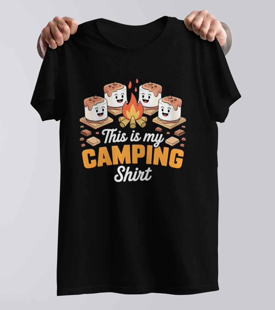 This Is My Camping Campfire Marshmallows T-Shirt
