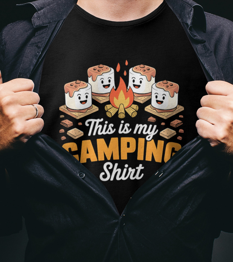 This Is My Camping Campfire Marshmallows T-Shirt