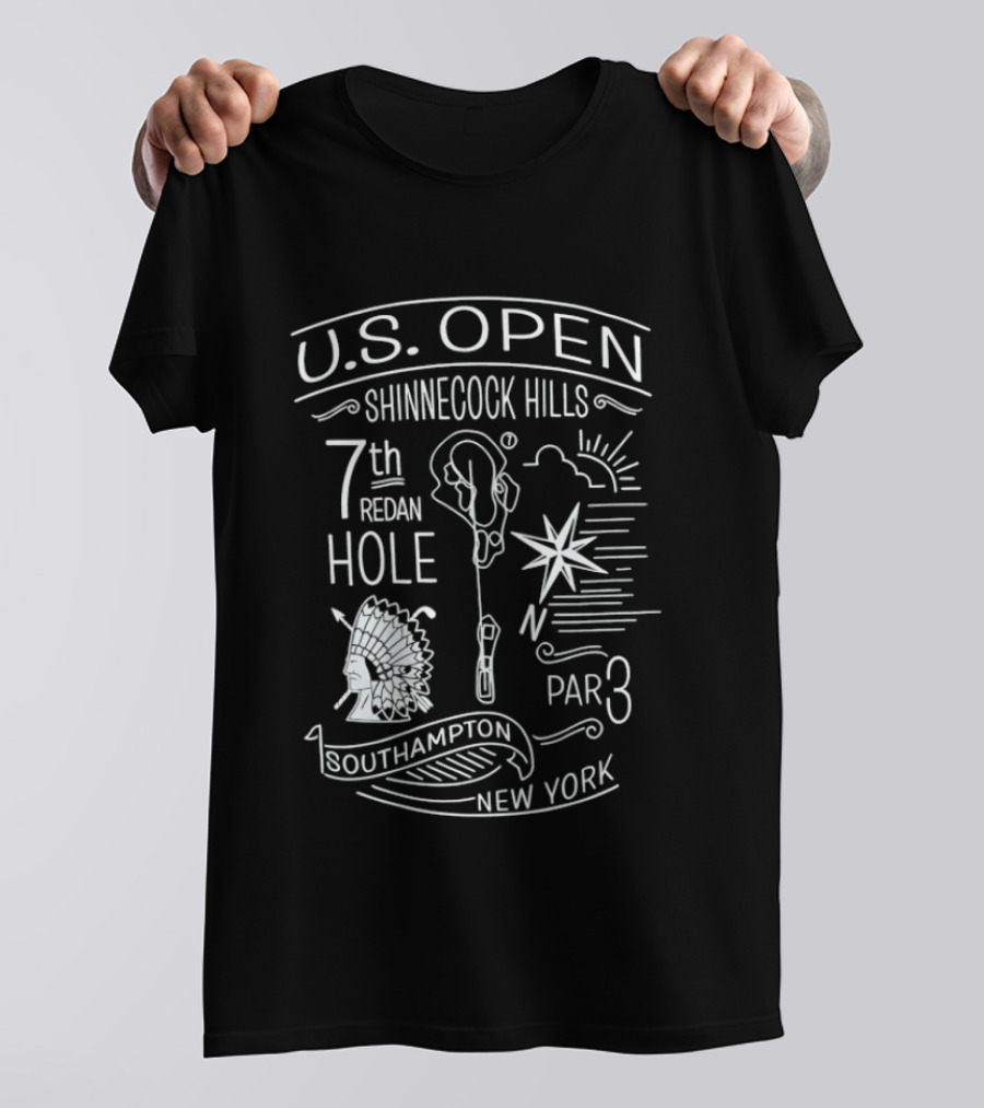 U.S. Open Shinnecock Hills 7th Redan Hole Par 3 Southampton New York T-Shirt