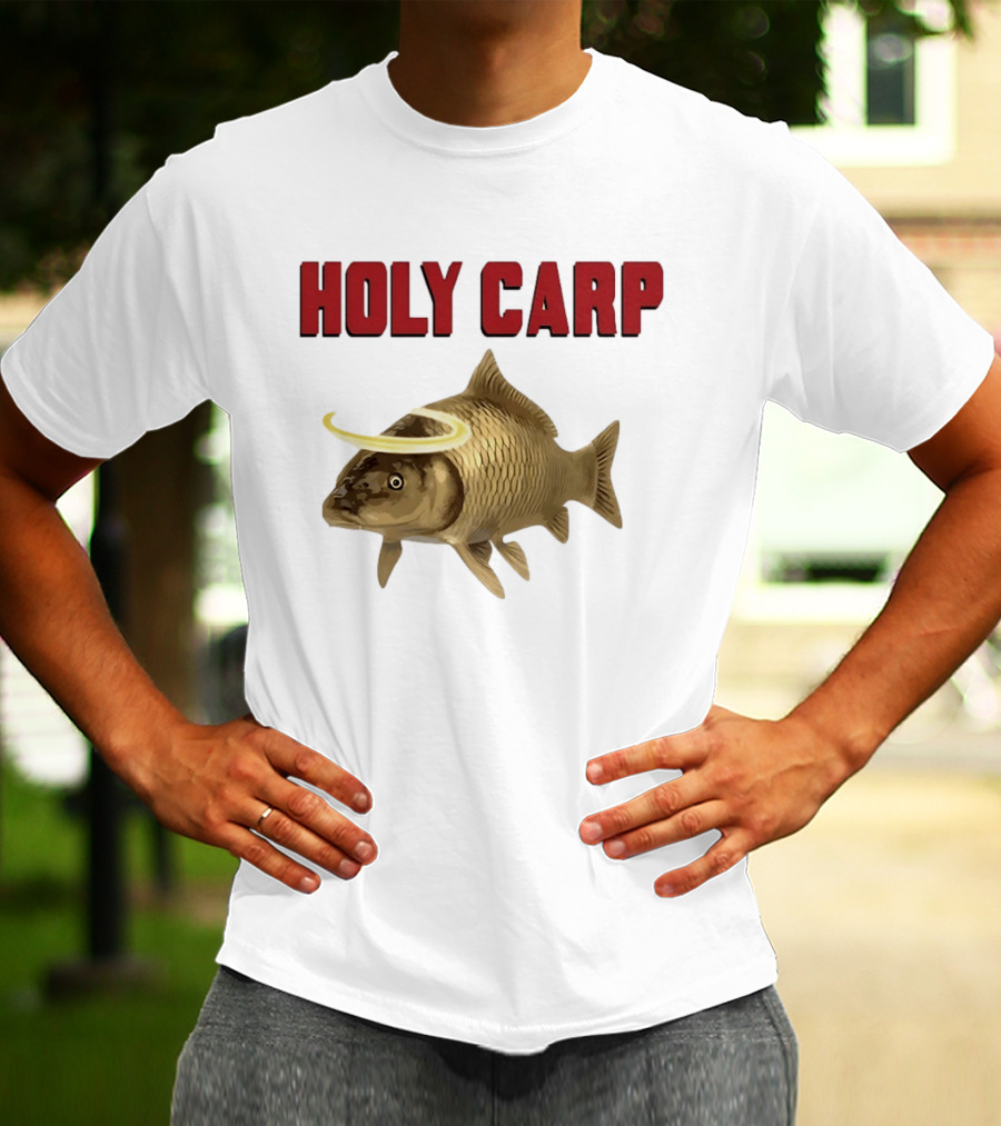 Holy Carp Fish With Halo T-Shirt