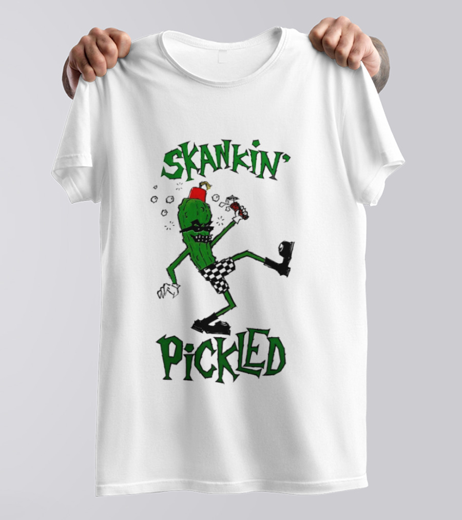 Skankin' Pickle Dancing Cartoon Character Fun Novelty T-Shirt