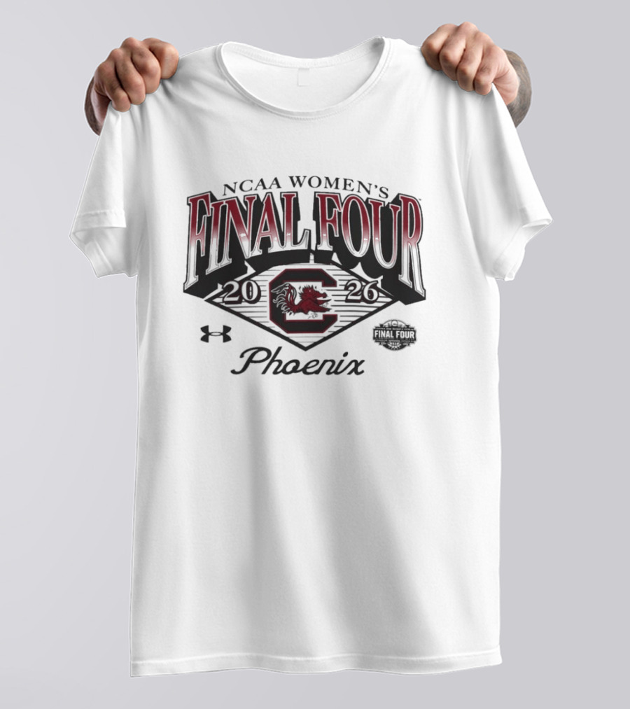 Under Armour South Carolina Gamecocks NCAA Women's Basketball Final Four 2026 Phoenix T-Shirt