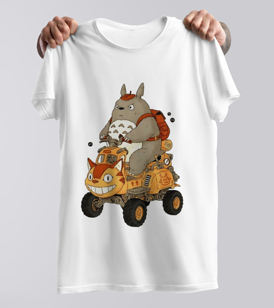 Totoro Catbus Forest Spirit Off Road Adventure T-Shirt