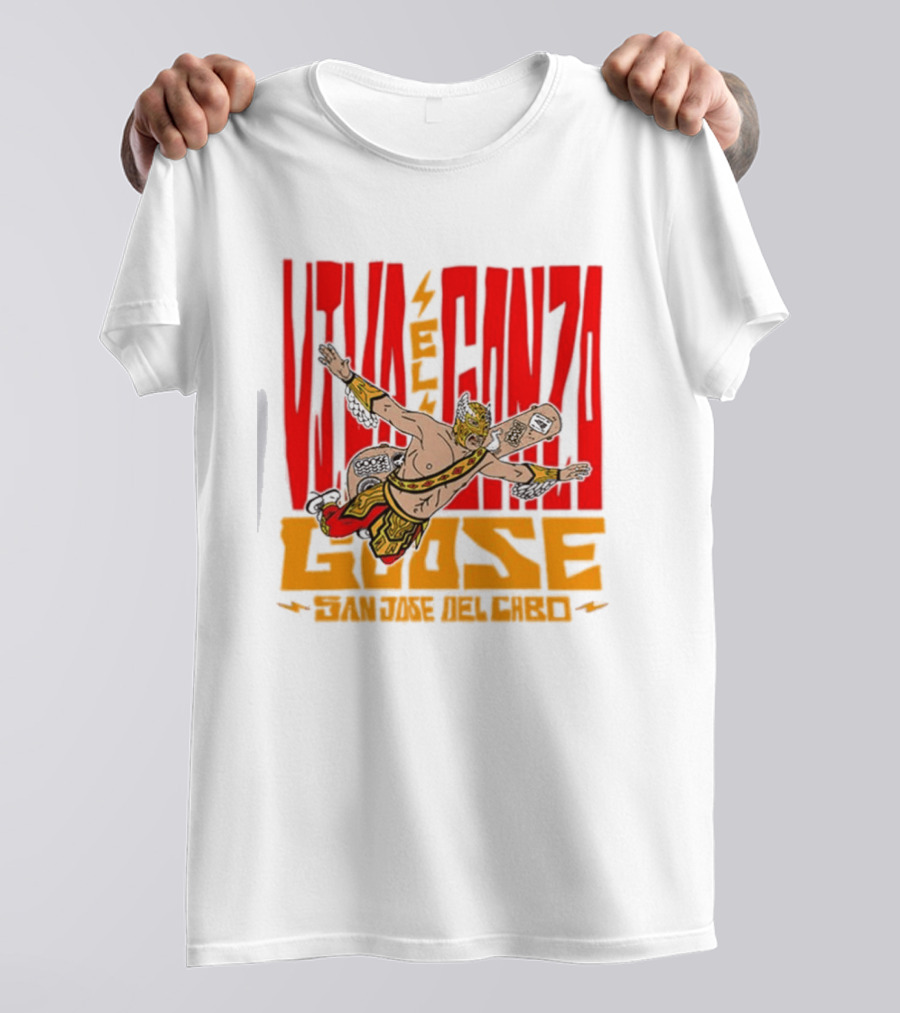Viva El Gonzo Goose El Gonzo Fantástico Wrestling Skateboarding Fusion T-Shirt