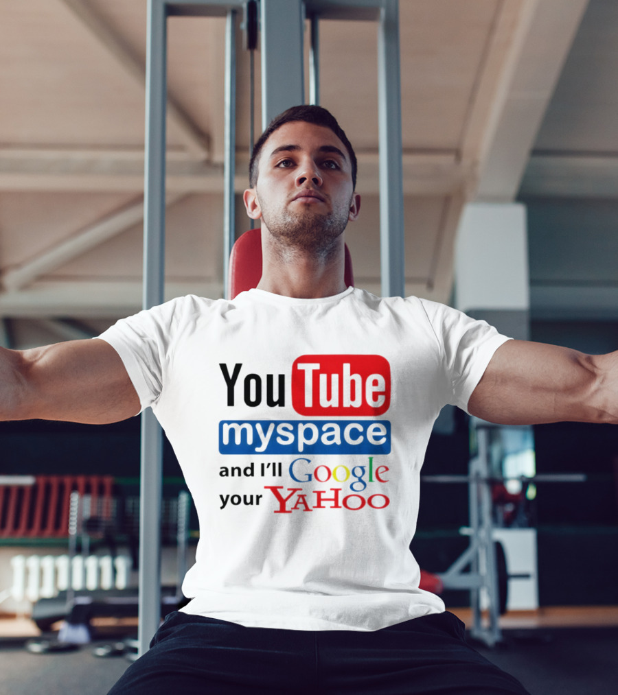 YouTube Myspace Google Yahoo Internet Humor Retro Tech T-Shirt