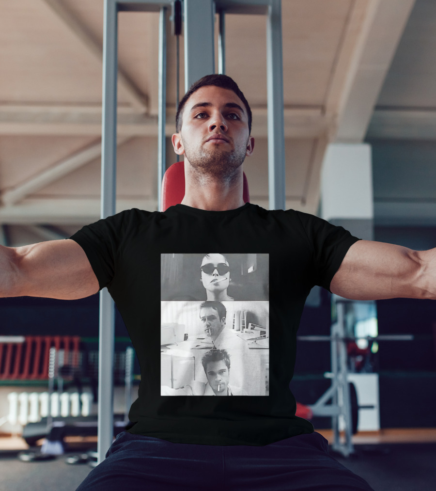 Brad Pitt Edward Norton Marla Film 1999 Smoking Scenes T-Shirt