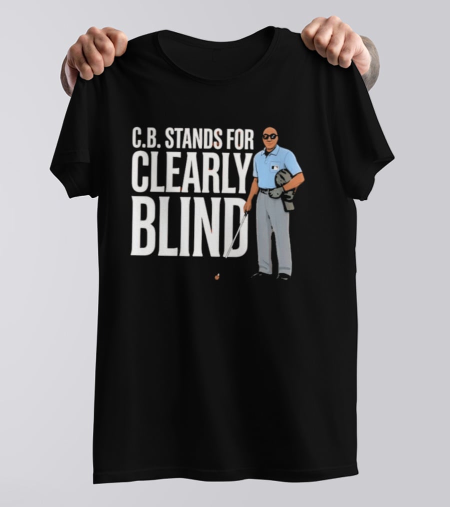 C.B. Stands For Clearly Blind Visually Impaired Golf T-Shirt