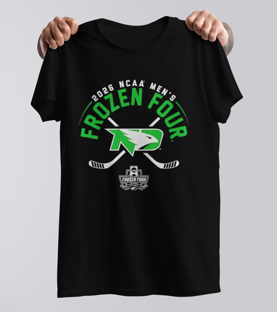 2026 NCAA Men's Frozen Four North Dakota Fighting Hawks Hockey T-Shirt