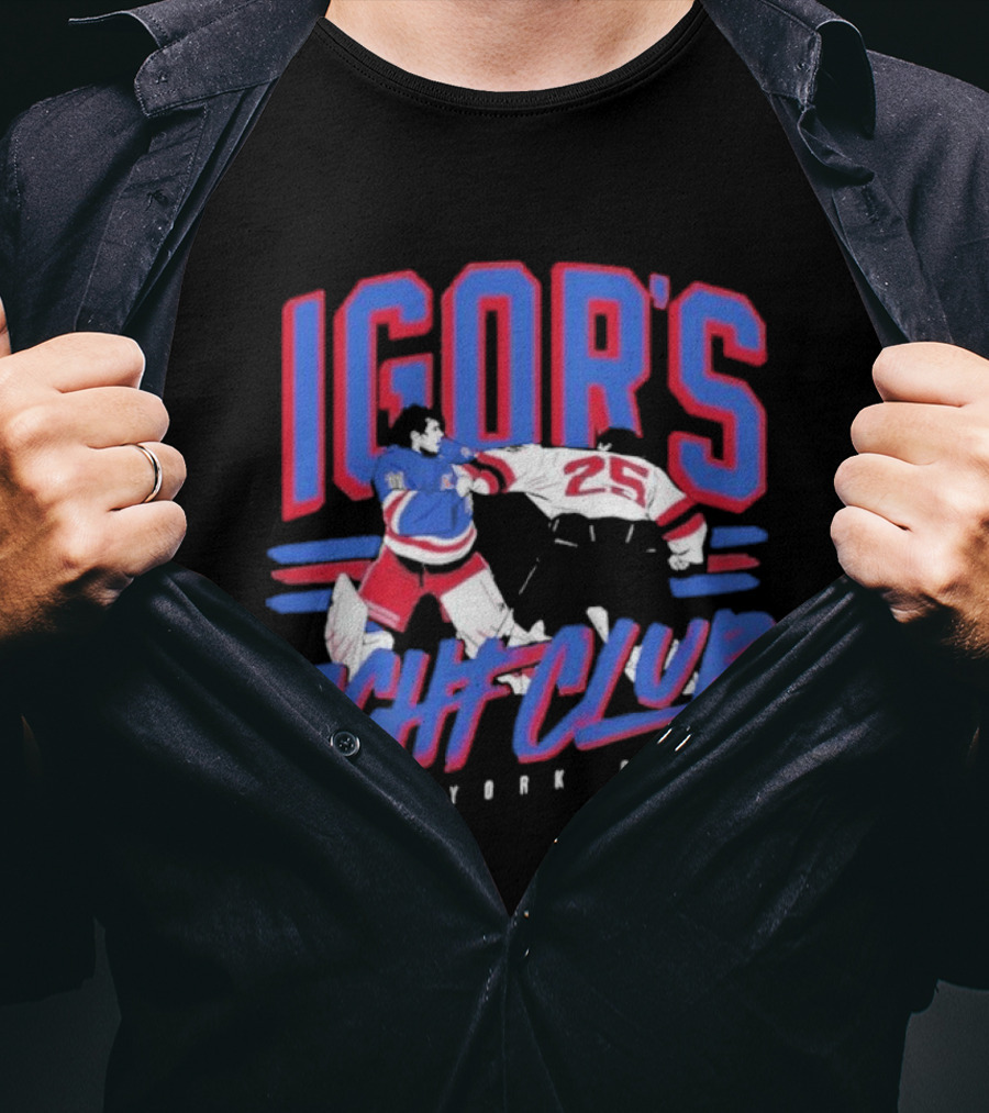 Igor's Fight Club New York City Hockey Rivalry 25 T-Shirt