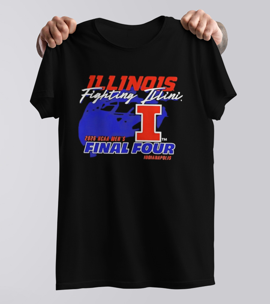 Illinois Fighting Illini 2026 NCAA Men's Final Four Indianapolis T-Shirt