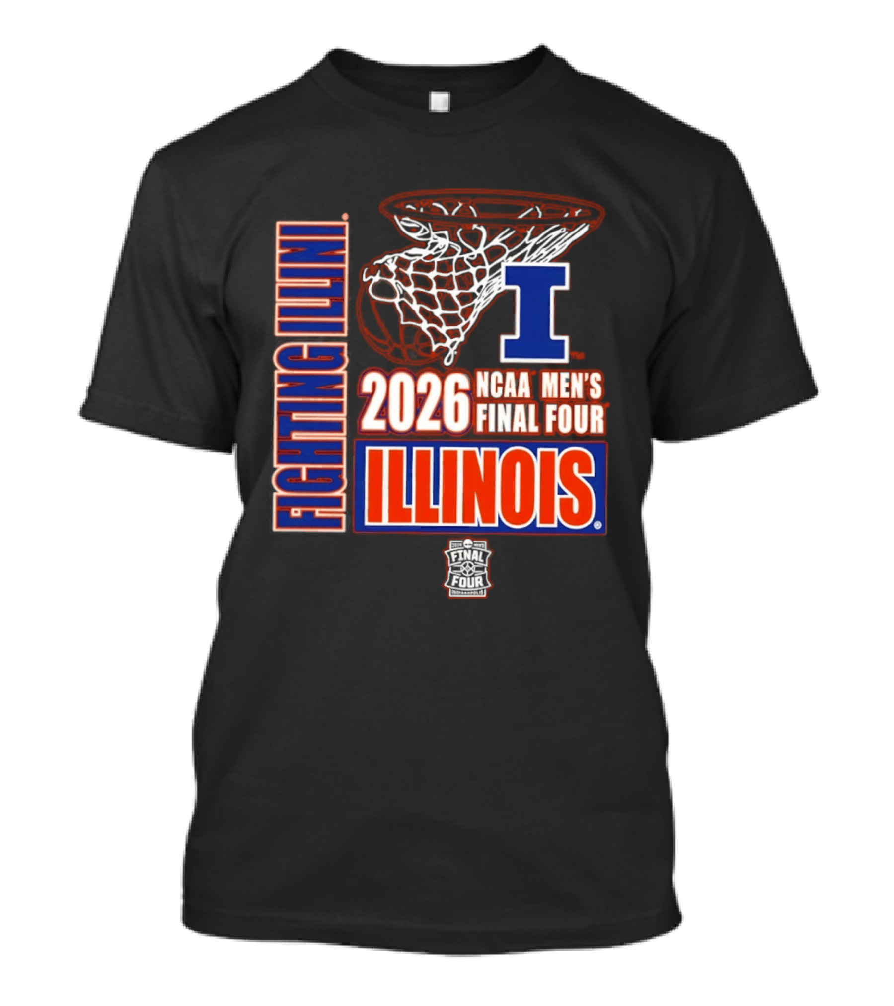 Illinois Fighting Illini 2026 NCAA Men's Final Four Basketball T-Shirt