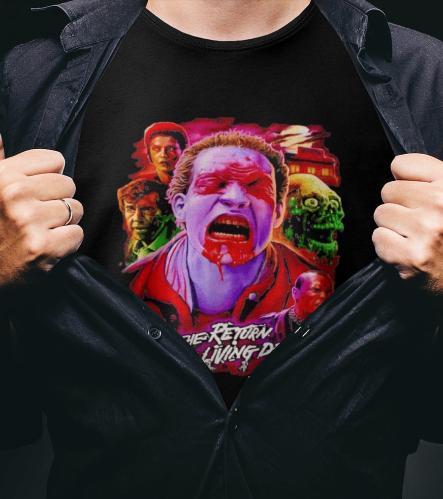 The Return Of The Living Dead I Can Smell Your Brains Horror Characters T-Shirt