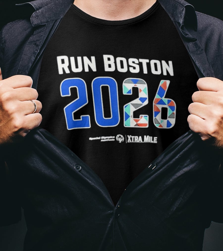 Run Boston 2026 Special Olympics Massachusetts Xtra Mile T-Shirt