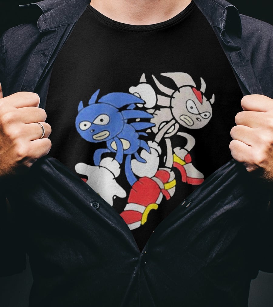 Sanic Coldsteel April Fools Meme Characters T-Shirt