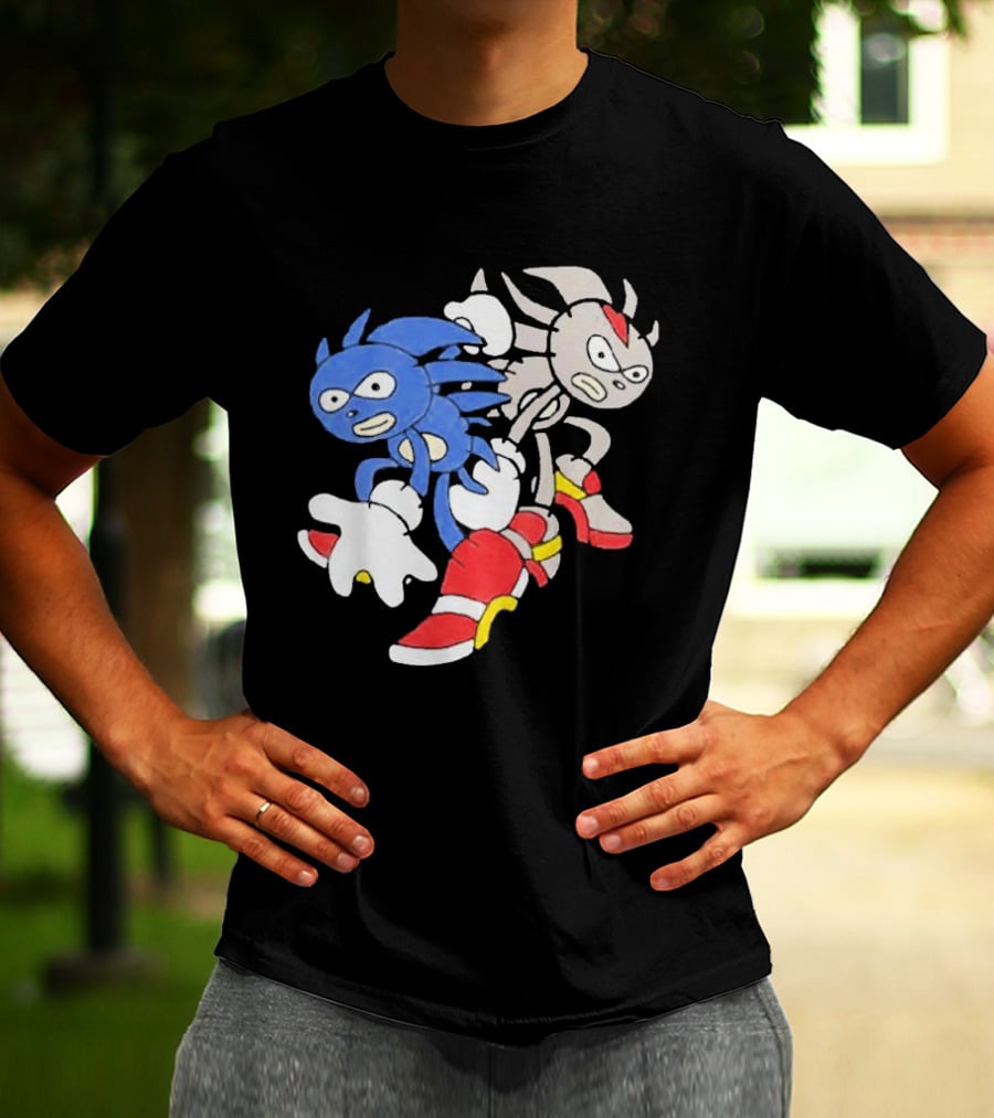 Sanic Coldsteel April Fools Meme Characters T-Shirt