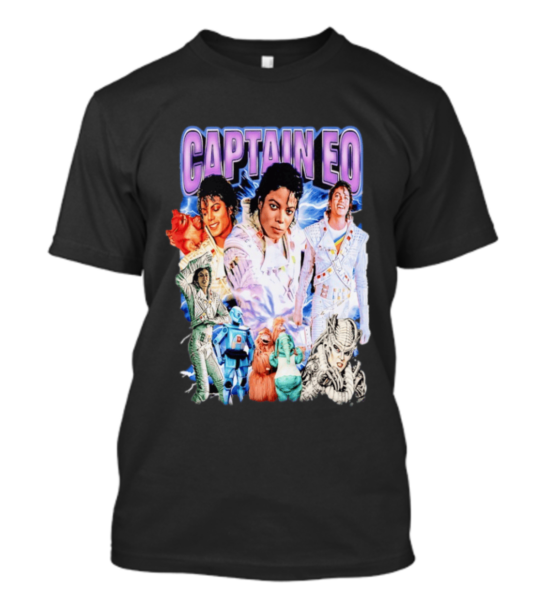 Captain EO Michael Jackson Sci Fi Adventure Cast Characters T-Shirt