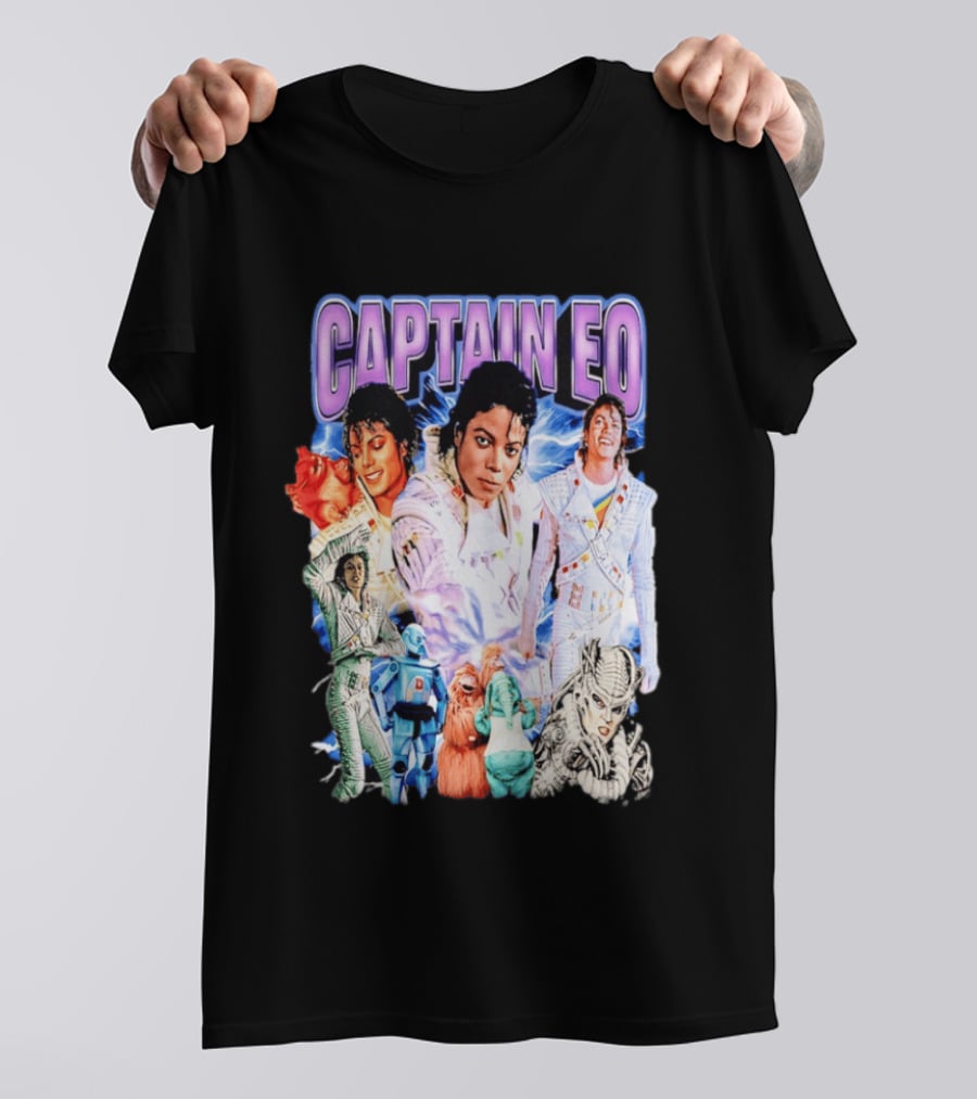 Captain EO Michael Jackson Sci Fi Adventure Cast Characters T-Shirt