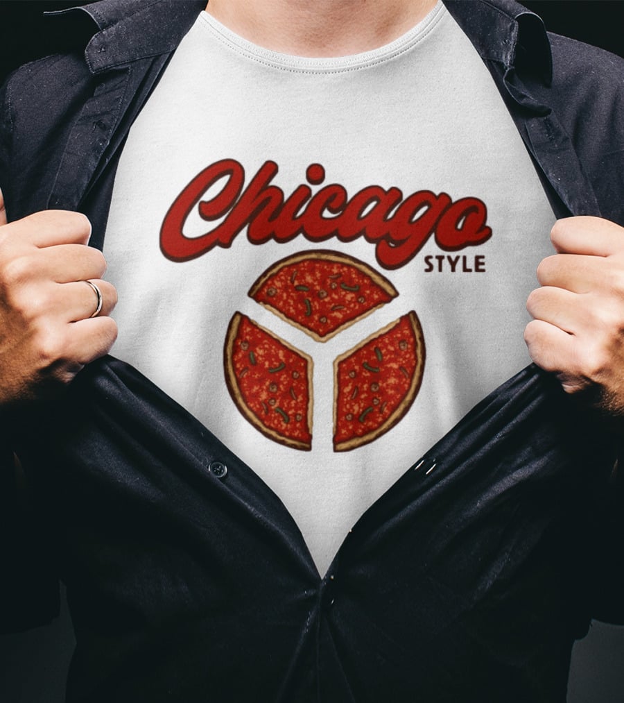 Chicago Style Deep Dish Pizza Slices T-Shirt