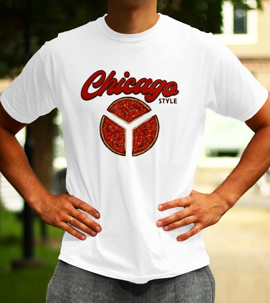 Chicago Style Deep Dish Pizza Slices T-Shirt
