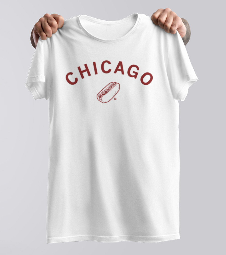 Chicago Hot Dog Sketch T-Shirt