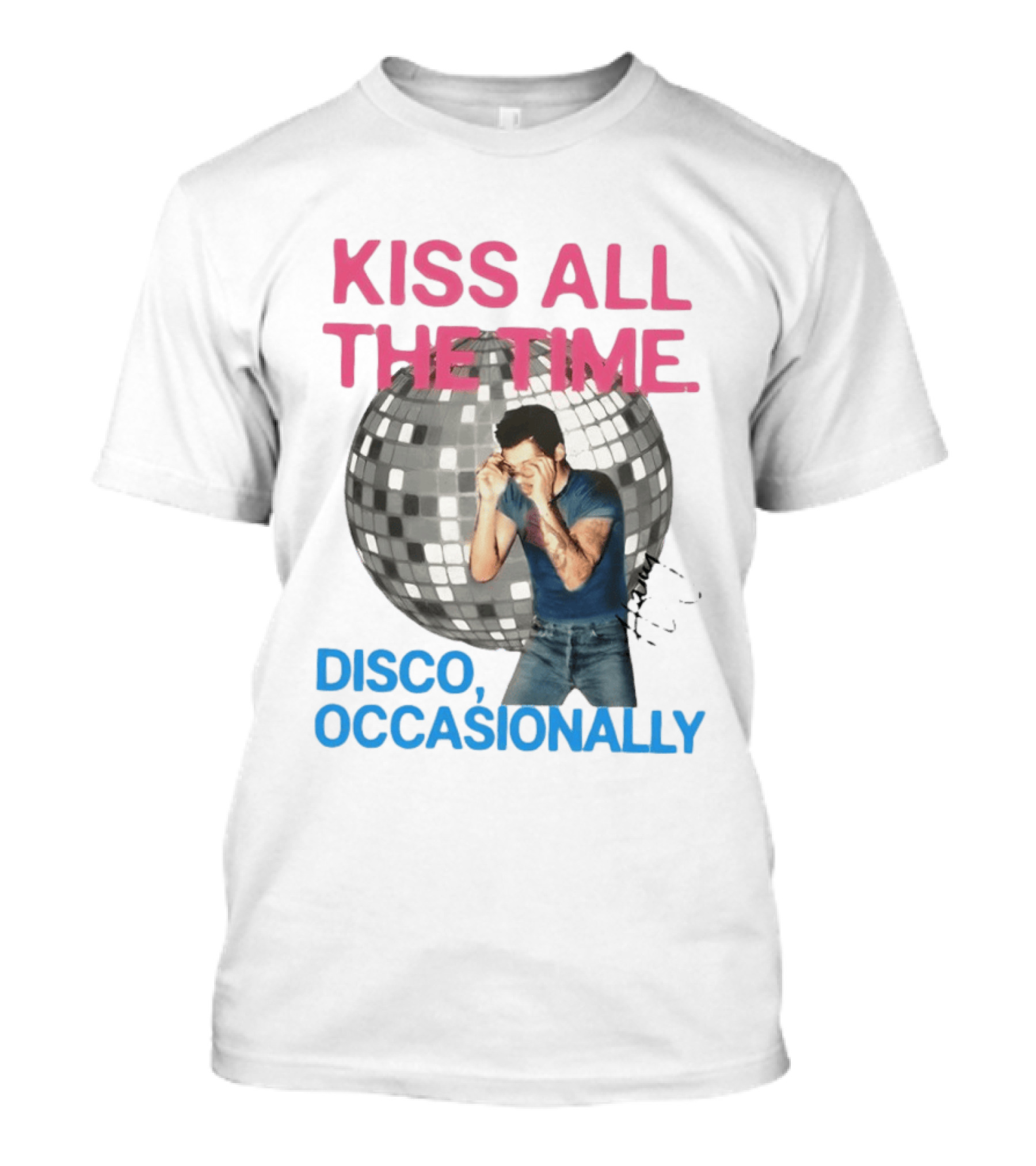 Kiss All The Time Disco Occasionally Retro Style Music Dance T-Shirt