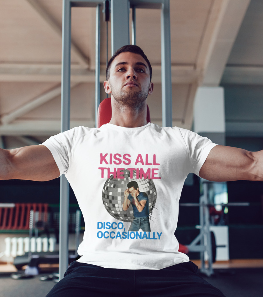 Kiss All The Time Disco Occasionally Retro Style Music Dance T-Shirt