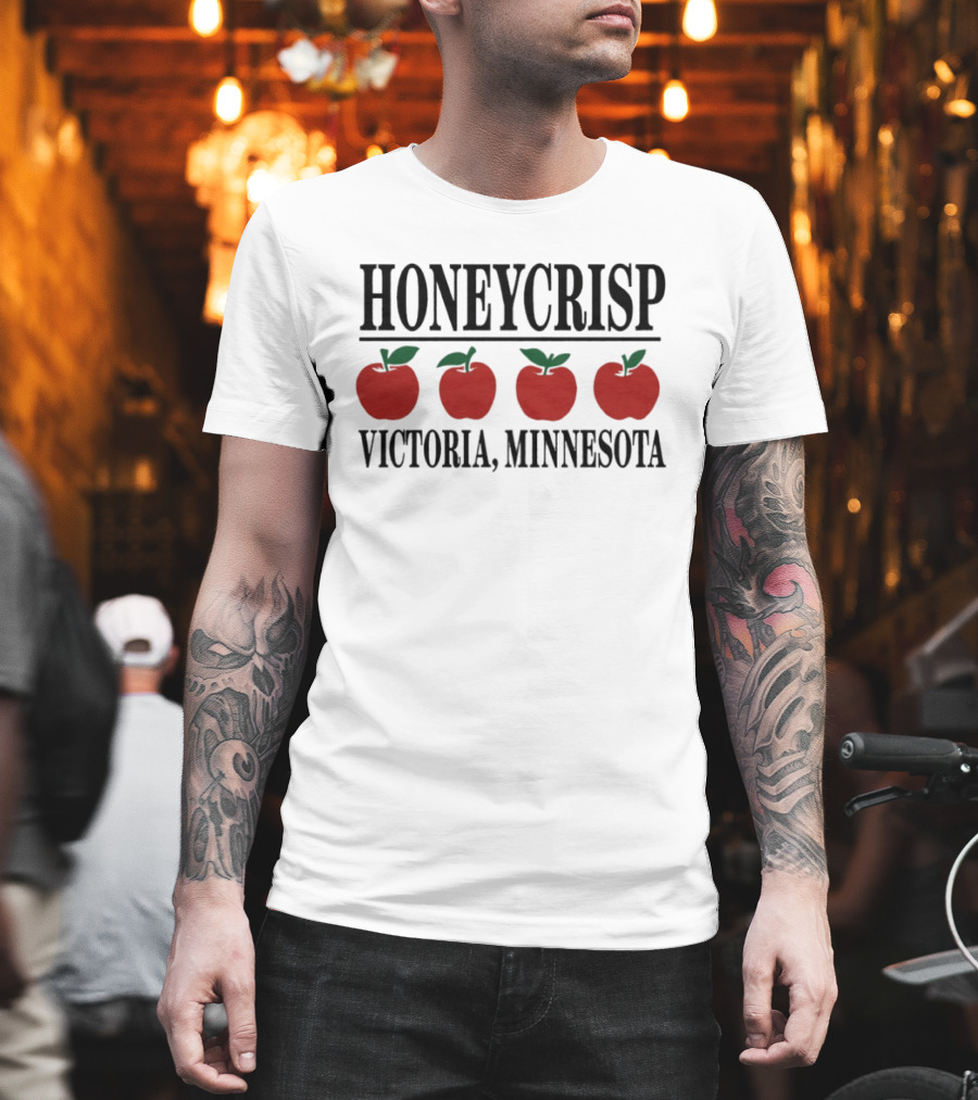 Honeycrisp Apple Four Red Icons Victoria Minnesota T-Shirt