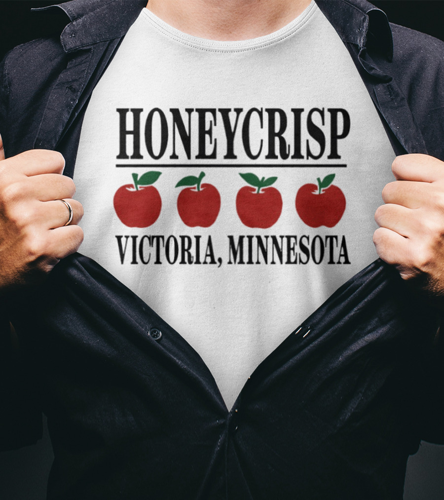Honeycrisp Apple Four Red Icons Victoria Minnesota T-Shirt