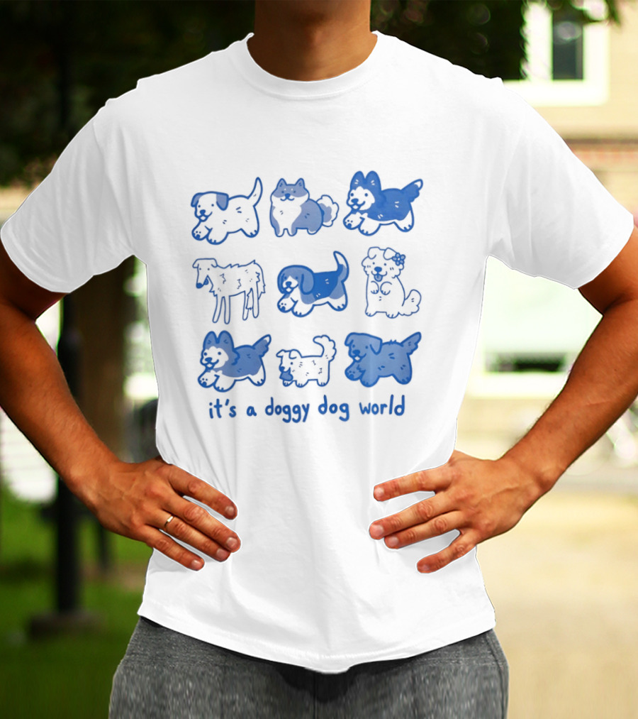 It's A Doggy Dog World Puppy T-Shirt