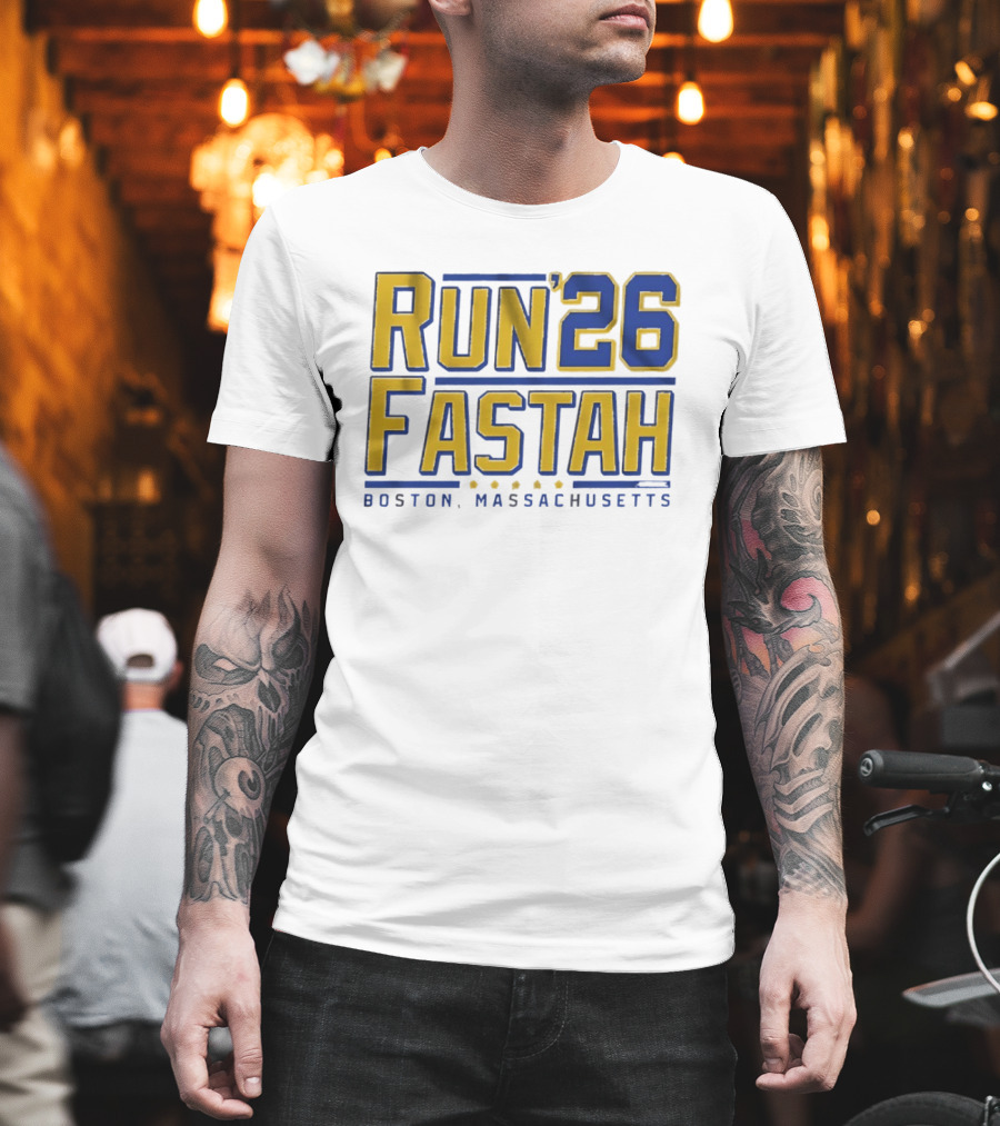 Run Fastah 26 Boston Massachusetts T-Shirt