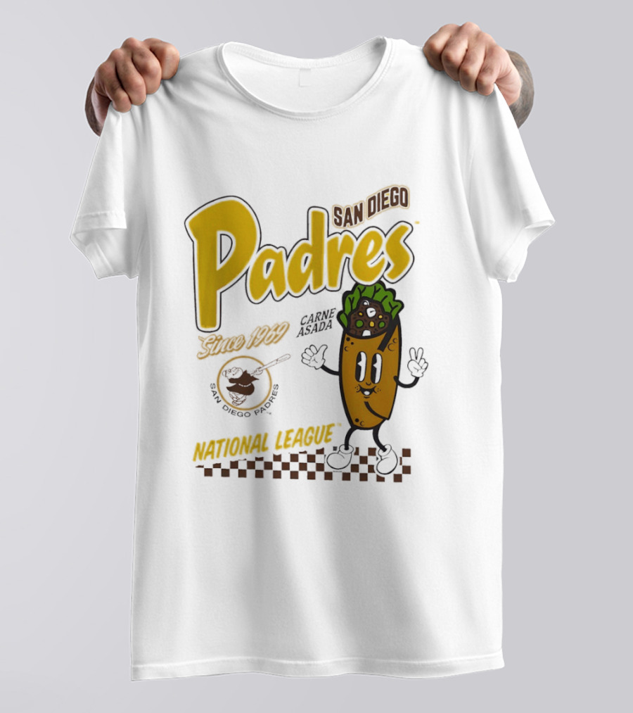 San Diego Padres Carne Asada National League Since 1969 Retro Baseball T-Shirt