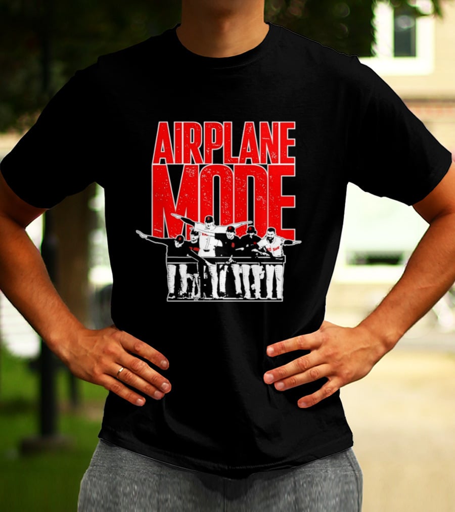 Boston Red Sox Airplane Mode Celebration T-Shirt