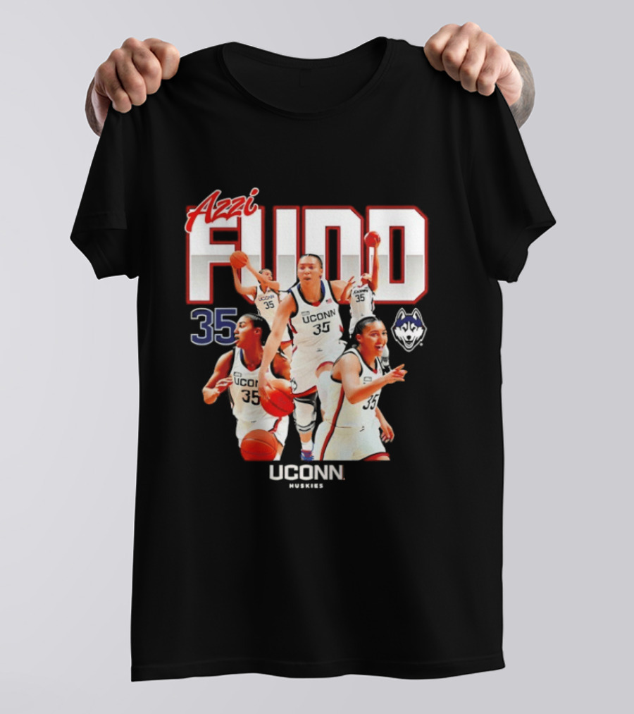 Azzi Fudd UConn Number 35 Huskies Basketball UConn Huskies T-Shirt