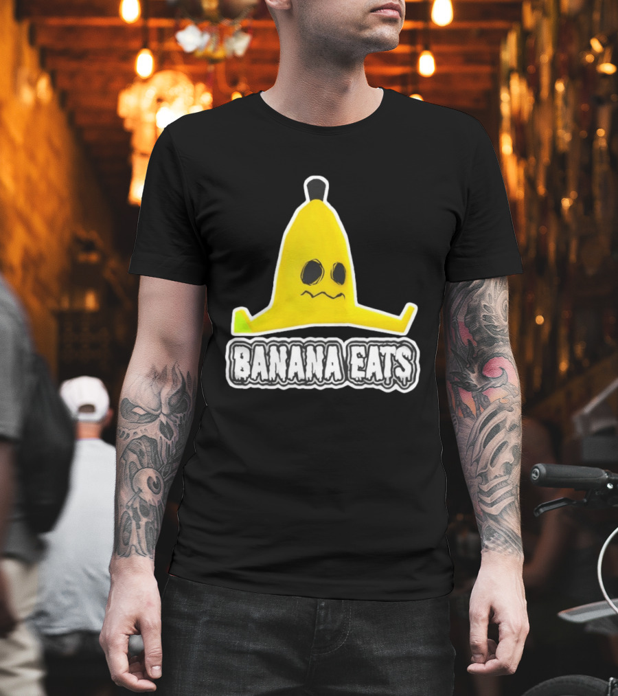 Banana Eats Game Inspired Funny Yellow T-Shirt