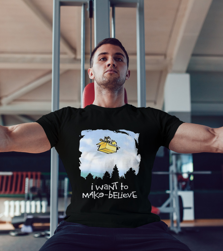 I Want To Mako Believe Calvin And Hobbes Inspired Flying Box Adventure T-Shirt